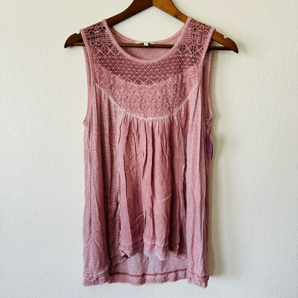 ReCreation | lace tunic burnout tank top